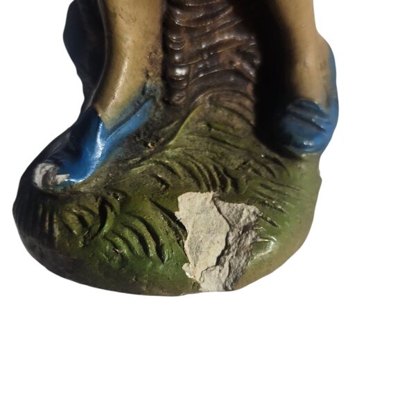 Vintage Shepherd Boy Carrying Lamb Religious Figurine Statue Nativity Piece - Picture 3 of 16